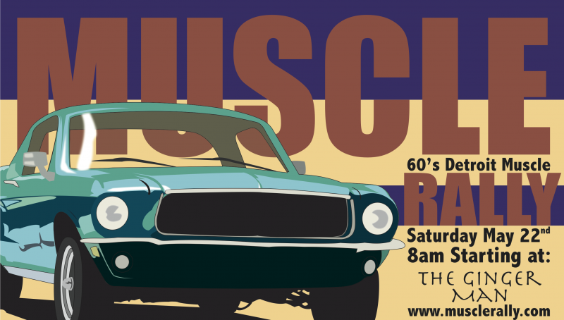 Muscle Rally event poster