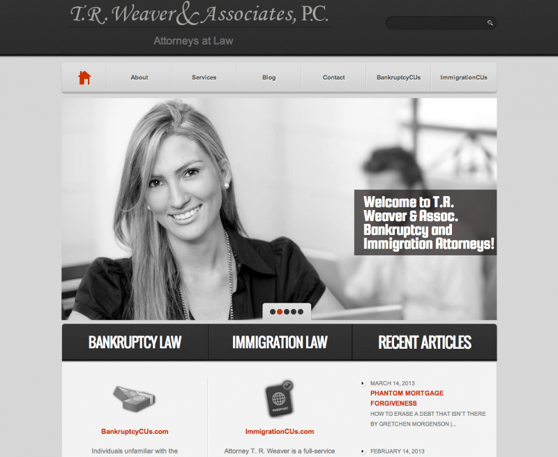 Theresa Weaver website screen capture