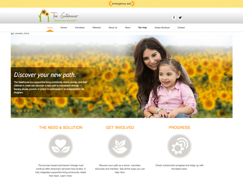 The Gatehouse website screenshot